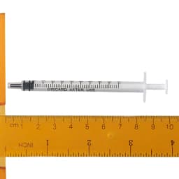 100PCS 1ml/cc Plastic Syringe No Needle with Cap Measuring Syringe Tools Individually Sealed Small Syringe
