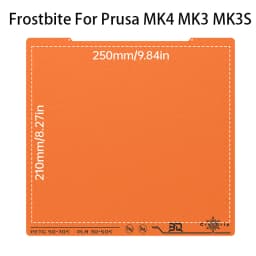 BIQU Panda Build Plate CryoGrip Pro Glacier/Frostbite Spring Steel 2-Sided Textured for BambuLab P1P P1S P2S A1 X1 3D Printer