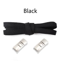 Cross buckle Elastic Laces Sneakers Shoelaces without ties 8MM Thick Flats No Tie Shoe laces Kids Adult Running Rubber Shoelace