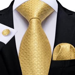 160cm Length Men's Tie Set Handkerchief Cufflinks Wedding Party Accessories Neck Ties Gift for Men Wholesale