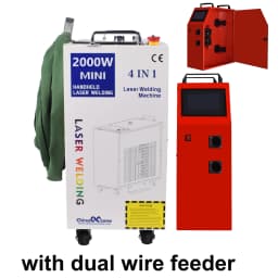 2000W Fiber Laser Welding Machine 4 IN 1 1500W 2000W Laser Welder for Metal Welding Cutting Cleaning SUP28T Welding 220V
