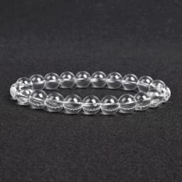 Natural Clear Quartzs Bracelet White Transparency Healing Crystal Energy Stone Boho Reiki Gem Stone Beads Simple Yoga Jewelry