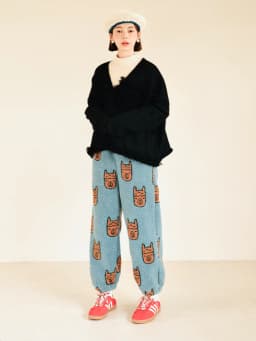 imakokoni Blue Bear Fleece Thick Warm Casual Harem Lantern Pants Women's Pants Casual Female Clothing for Women