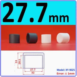 3mm-60.5mm Black/White Silicon Rubber Caps Blanking End Cover Protectors For Round Pipe/Furniture