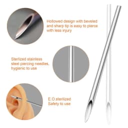 98/69/48/7PCS Piercing Tool Kit Professional Ear Nose Piercing Needles Clamp Glove Marker Pen Tragus Lip Navel Piercing Tool Set