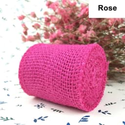 2Meter Colorful Jute Burlap Hessian Ribbon Rolls Colored Burlap Ribbon Natural DIY Crafts Hessian Ribbon Christmas Gift Wrapping