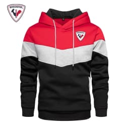 ROSSIGNOL Men's Casual Running Hoodie Rubber Jacket