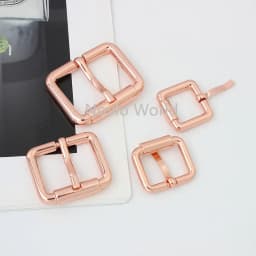 10-50 pcs 5 colors Rose gold 16mm 20mm 25mm 32mm turnbuckle alloy square pin buckle bags,rose gold belts buckles