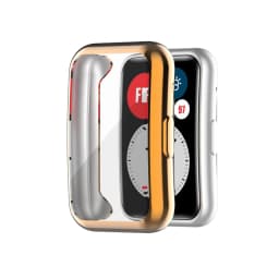 TPU Soft Protective Cover For Huawei Watch Fit Case Full Screen Protector Shell Bumper Plated Classic Cases For Huawei Watch Fit