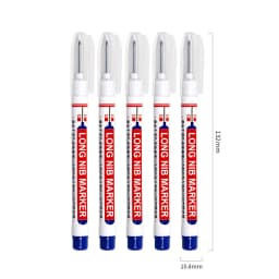 1PC Long Nib Marker Construction Pen For Metal Oil Waterproof Thin Head Wood Craft Pen Extended 20mm Long Head Deep Hole Marker