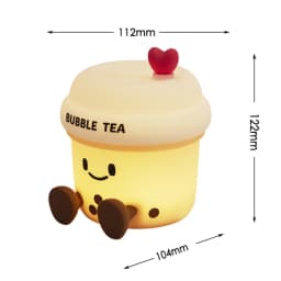 Milk Tea Cup Led Night Light Bubble Tea Cartoon Rechargeable Table Lamp Dimmable Kid Girlfriend Gift Popular Desk Bedroom Decor