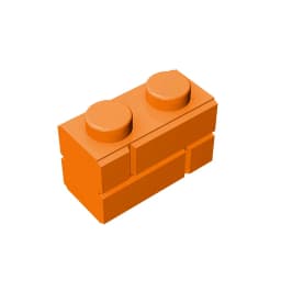 Gobricks GDS-631 Profile brick 1x2 single gro. compatible with lego 98283 children's DIY Educational Building Blocks Technical