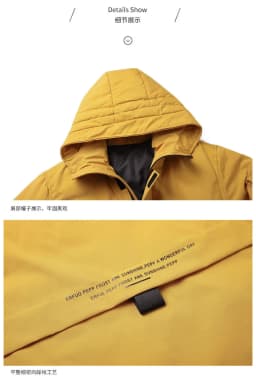 Men Mid Length Workwear Down Parkas Men Couple Fashion Down Parkas Men White Duck Down Casual Warm Winter New Stylish Parkas