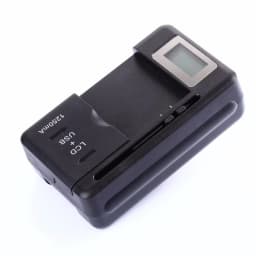Mobile Universal Battery Charger LCD Indicator Screen For Cell Phones with USB-Port EU US Plug for Mobile Phone Li-ion Battery