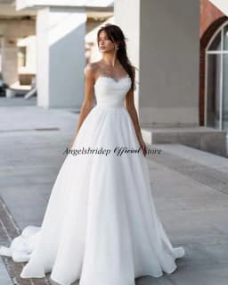 Customized Aso Ebi A-line Wedding Dresses High Neck Zip Luxury Sequins Bridal Gowns Vestidos De Novia For Women