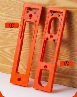 Hidden Hinge Router Jig Guide Template Carpenter Slotting Template for Installing Concealed 3D Hinge on Wooden Doors Frame