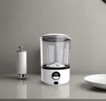 Mini Portable LED Washing Machine 2L White 2000mAh Rechargeable Turbine Laundry Cup for Children’s Underwear Socks