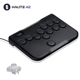 Haute42 Arcade Joystick Mini Hitbox Leverless Arcade Controller For PC/PS4/PS5/Switch Leverless Arcade Stick Hitbox Fighting
