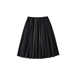 Women Drawstring Pleated Batavia Midi Skirt