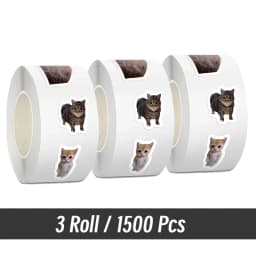 500pcs/roll Cartoon Meme Cat Stickers For School Reward Stickers Classroom Decoration Encouragement Sticker For Student Teacher