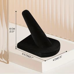 1 Piece Resin Suede Ring Stand Finger Ring Stand Ring Display Stand