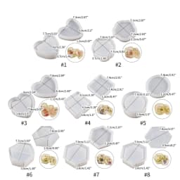 DIY Crystal Epoxy Resin Jar Mold Storage Box Lid Silicone Mould for DIY Jewelry Making Candy Box Container Casting Tool