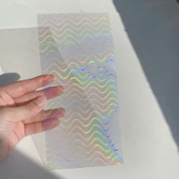 5 Sheets Shiny Laser Film Card Sticker Creative DIY Journal Scrapbooking Decoration Kawaii Stationery Collage Phone Stickers