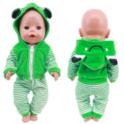 Elephant One-piece Suit Animal Shaped Plush Clothes For 18 inch American & 43 Cm Baby Dolls Clothes,Our Generation Toys