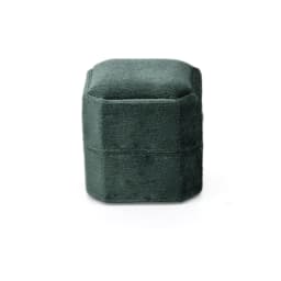 Octagonal Velvet Ring Box Single Double Three Slot Wedding Engagement Ring Box Earring Storage Box Elegant Retro