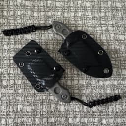 Titanium Alloy DC53 Crowbar with Carbon Fiber Sheath Bottle Opener Outdoor Multifunction EDC Tools