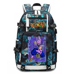 Dragon Ball Z Printed Student Backpack Large Capacity Casual Daypack for Kids Teenagers School Travel