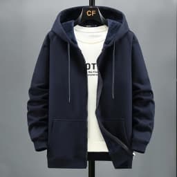 2023 Men Zip Oversized Hoodie Plus Sized Fleece Hood Long Sleeve Top Male Sweatshirt Zipper Loose Baggy Big Size Plus Large 12XL