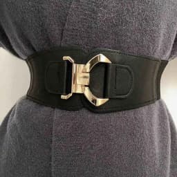 Women's Korean Retro Elastic Adjustable Decorative Waist Cincher, Versatile High-Quality Uncommon Wide Belt