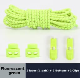 1Pair Colored Dots Round Shoelaces Elastic Plastic Lock Hiking Sports No Tie Shoelace Adult Children Shoe Accessories Lazy Lace