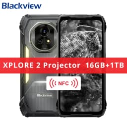 Blackview XPLORE 2 Projector 5G AI Rugged Phone 6.73” 3.2K AMOLED Display Dimensity 8300 20000mAh 120W Charger Cellphone