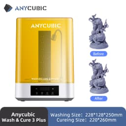 ANYCUBIC Wash&Cure 3/Wash&Cure 3 Plus for 3D Printer Washing and Curing Model 2-in-1 for Photon Mono 2/Mono M7 Pro
