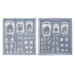 E06E Elf Ear Carving Moulds Elf Doll DIY Stamping Stencils DIY Manicure Accessories DIY Art Tools for Nair Art