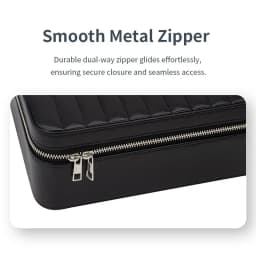 Leather Jewelry Storage Box Large Capacity Ring Necklace Storage Box Portable Earring Organizer Container Women's Bracelet Case