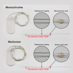 Mini LED String light 2M Silver Wire Fairy Lights for Garland Home Christmas Wedding Party Decoration Powered by CR2032 Battery