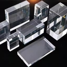 Acrylic Display Block Retail Jewellery Stand For Window Cabinet Displays