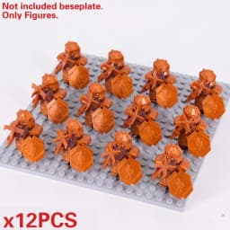 MOC Medieval Dwarf Warrior Elves Knights LOTR Figures Building Blocks Accessories Armor Shield LOTR DIY Toys for Children Gift