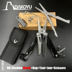 DAKOYU-Multi-functional Swiss Tool with Whistle, Outdoor Pliers, DKShadow Available In Multiple Colors, Outdoor Camping Equipmen