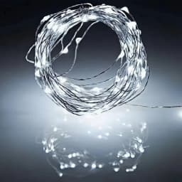 Battery Power Fairy Lights Silver Wire Xmas String Lamp Outdoor Garden Wedding Holiday Lights for Christmas Wedding Party Decor