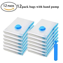 5/12/48PCS Vacuum Storage Bags For Clothes,Bedding,Space Saving Bags Storage Vacuum Seal Packet,Folding Compressed Organizer Bag