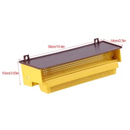 Pollen Collector, Pollen Trap, Beekeeping Tool, Removable Yellow Plastic Pollen Trap with Ventilated Pollen Tray