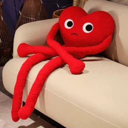 Long Legs Love Heart Shape Pillow Cute Stuffed Red Black White Heart Pillow Soft Plush Toys Lover Friends Festival Creative Gift