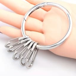 Key Chain Quick Release Spring with 5 Key Rings Car Home Keychain Organizer for Men and Women