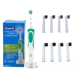Oral-B D12 Electric Toothbrush Full Waterproof Body Anti-Slip Grip Deep Clean Comes With 8 Brush Heads For Up To 2 Years Of Use