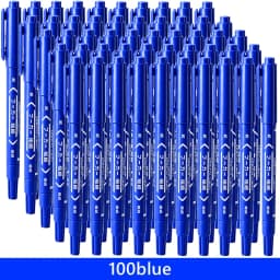 3/50/100Pcs/set Oil Double Tip Art Black Permanent Paint Marker Pen for Plastic Wood Stone Metal Glass Doodling Marking Graffiti