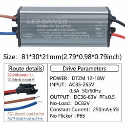Waterproof IP65 LED Driver 25-36W 18-25W 12-25W 8-12W 4-7W 1-3W Power Supply 250mA 300mA Constant Current Voltage For Light Bulb